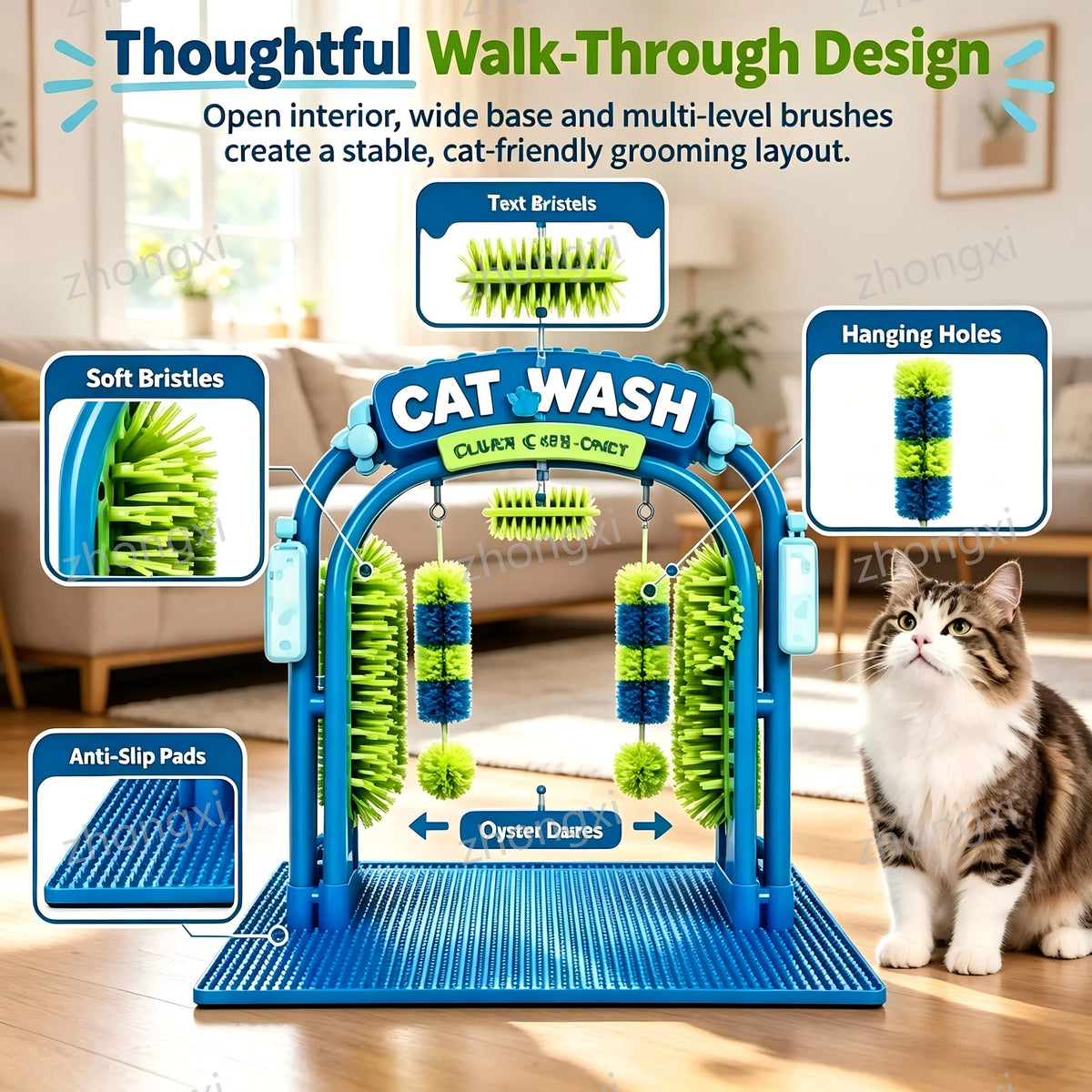 Self-grooming arch for cats ™