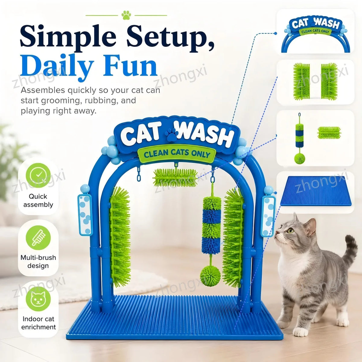 Self-grooming arch for cats ™