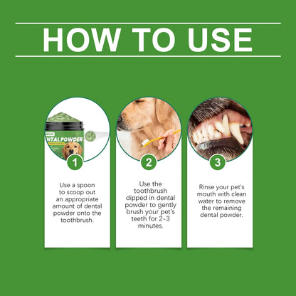 Tooth-cleaning powder for dogs ™